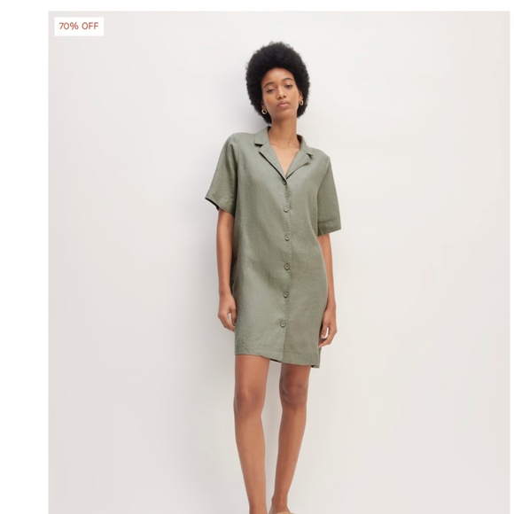 Everlane The Shirtdress in Linen - Picture 1 of 7